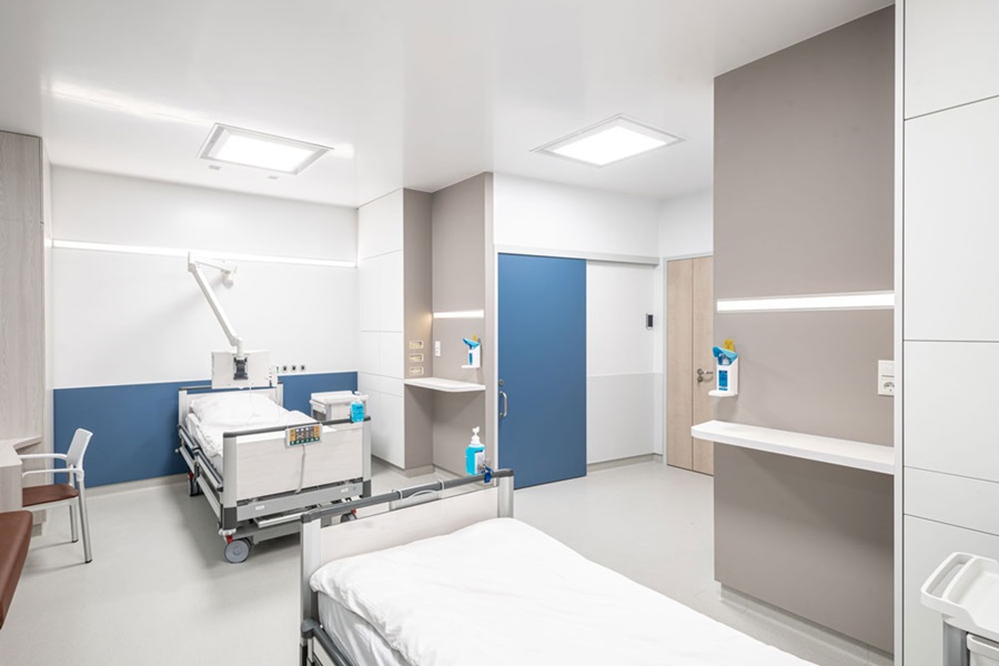 Prototyp für infektionspräventives Patientenzimmer im Projekt Karmin