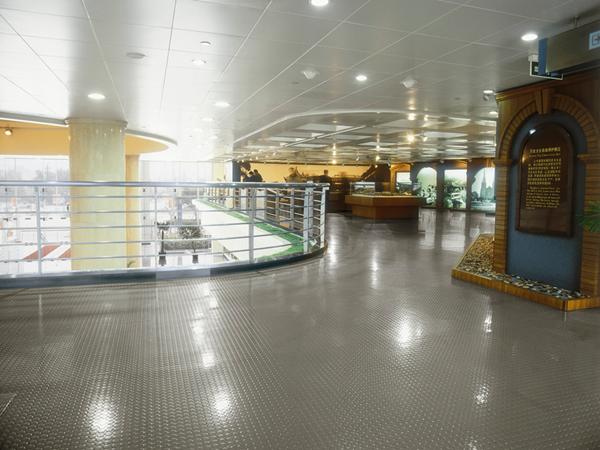 Urban Planning Exhibition Center, Shanghai, mit Noppenfußboden