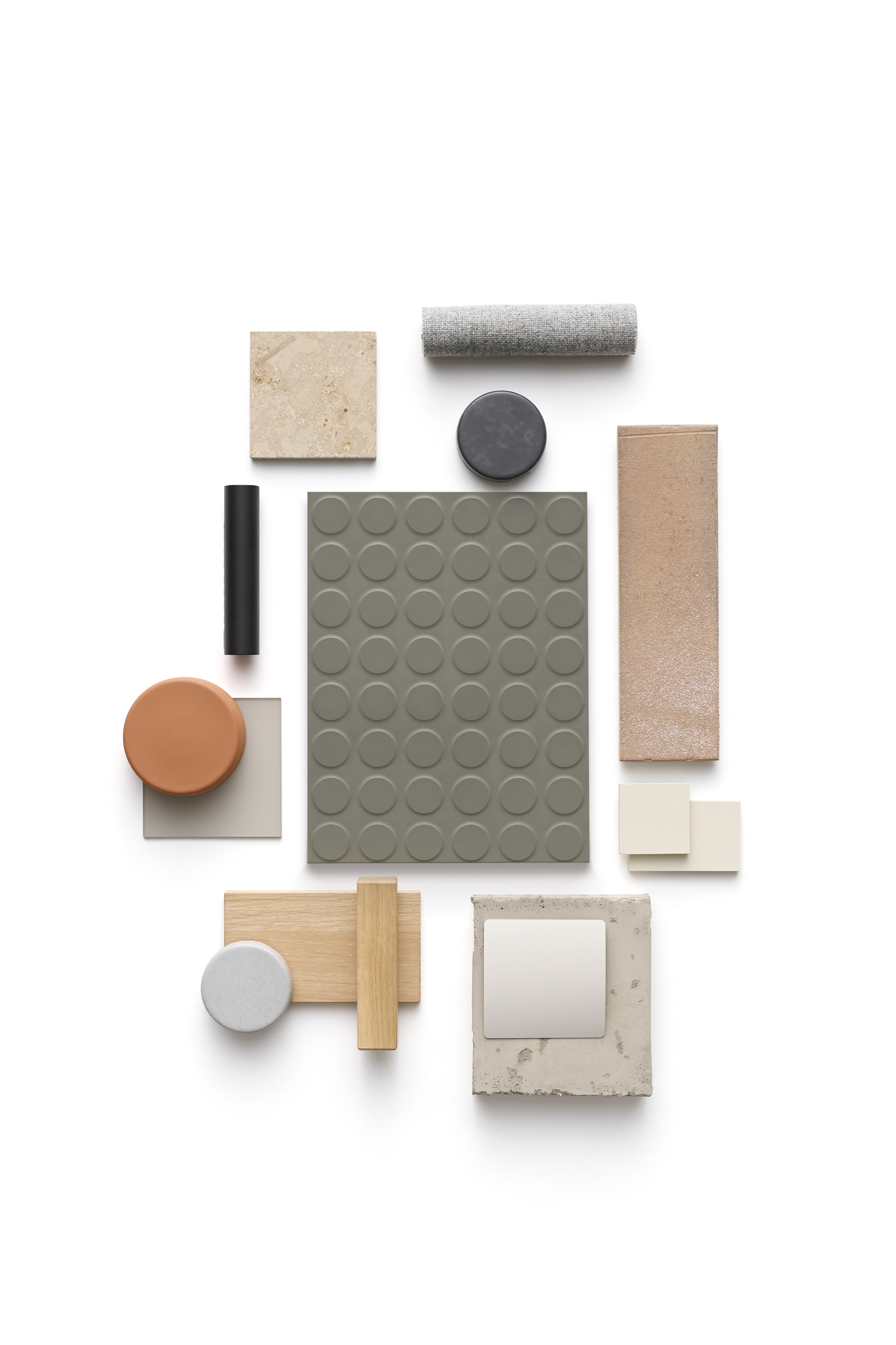 collage with norament 825 pastille flooring