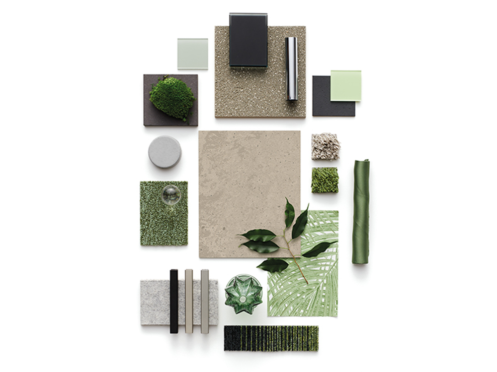 Collage mit norament 926 castello Bodenbelag