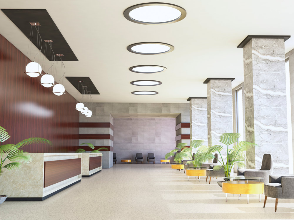 norament 926 pado rubber floor covering in a foyer