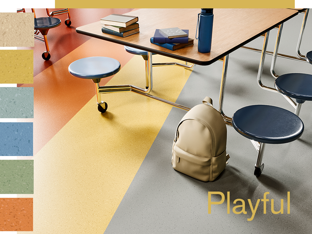 norament satura Farbspektrum "Playful" - verspielt