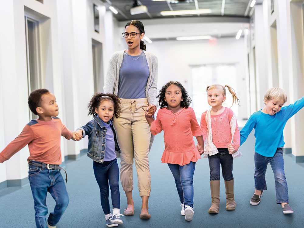 revêtement de sol noracare pour les garderies