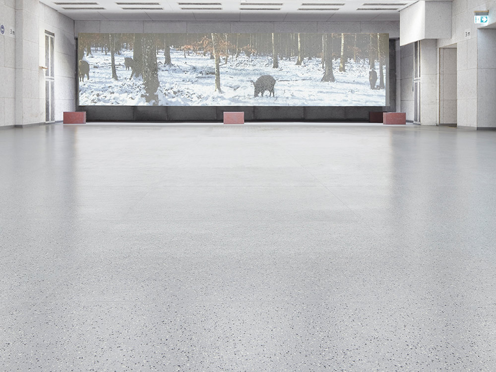 stand de tir fermé équippement avec norament 945 grano