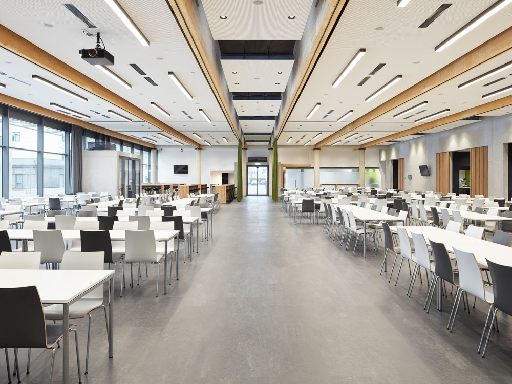 Rubber floor coverings enhance pleasant break times